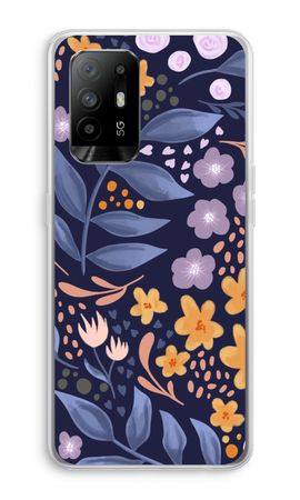 Flowers with blue leaves