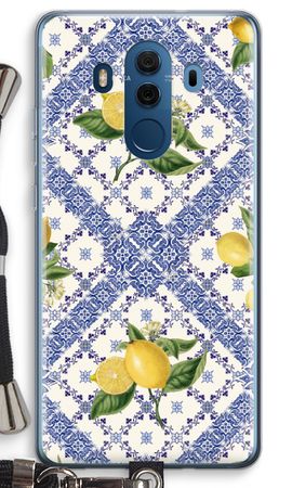 Blue tiles and lemons