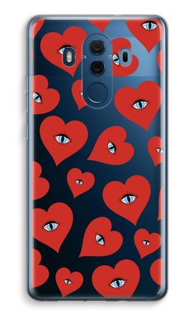 Red heart eyes