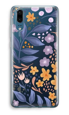 Flowers with blue leaves