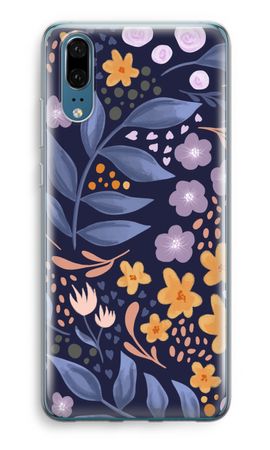 Flowers with blue leaves