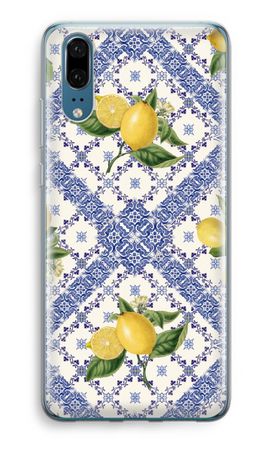 Blue tiles and lemons