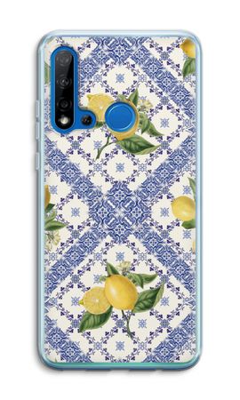 Blue tiles and lemons