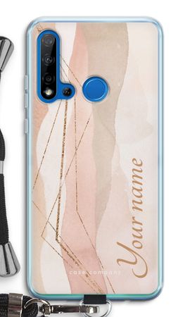 Gold Lines Namecase - Blush