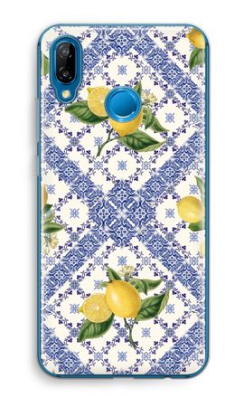 Blue tiles and lemons