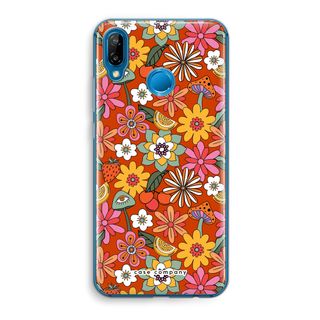 Fleurs rétro - Rouge