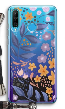 Flowers with blue leaves