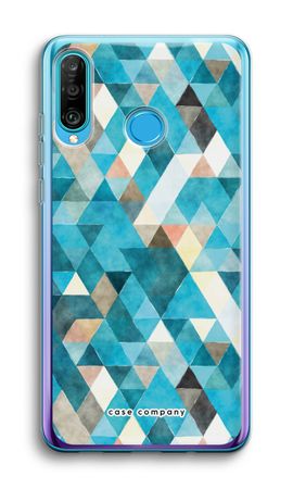 Coloured triangles blue