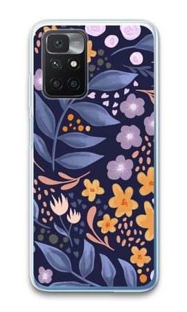 Flowers with blue leaves