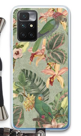 Tropical jungle parrot