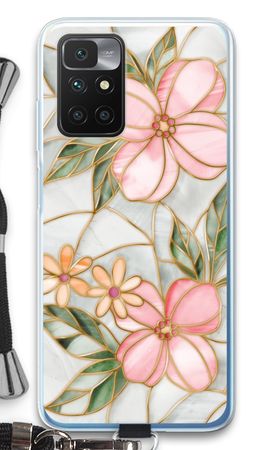 Orange stained glass flower