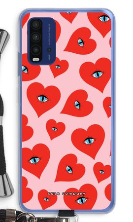 Red heart eyes