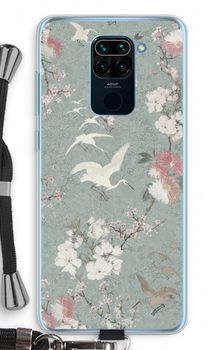 Japanese crane birds blossom