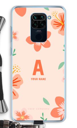 Tropical Pink Flowers Monogram