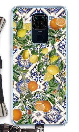 Carreaux bleus, citrons et oranges