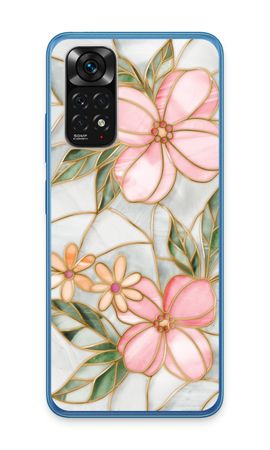 Orangefarbene Glasmalerei-Blume