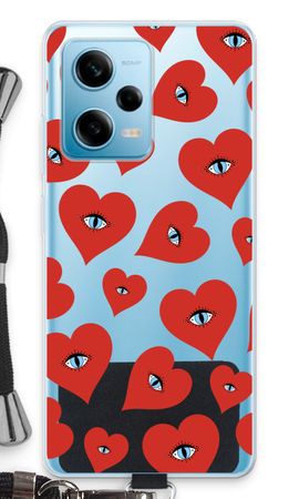 Red heart eyes
