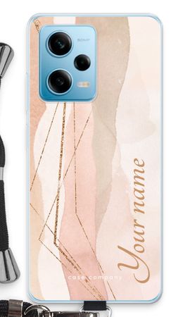 Gold Lines Namecase - Blush