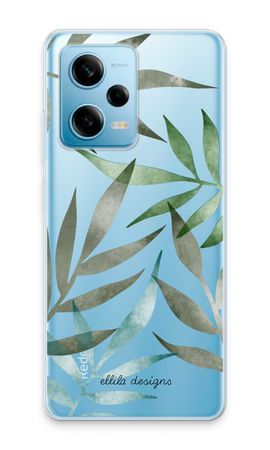 Tropical watercolor leaves