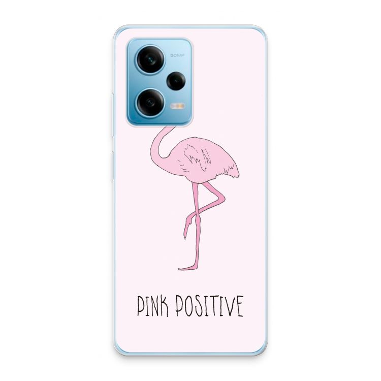 Xiaomi Redmi Note 12 Pro funda, Pink positive, Funda blanda