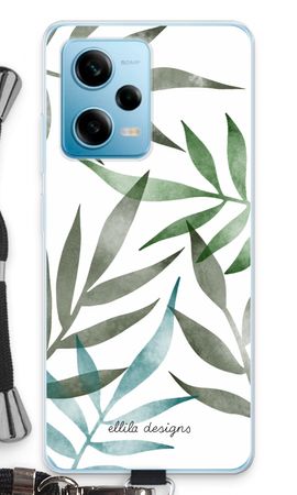 Tropical watercolor leaves