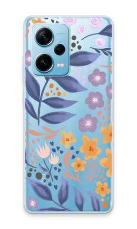 Flowers with blue leaves