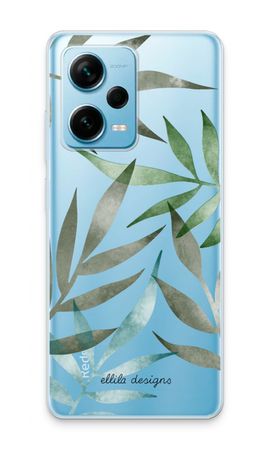 Tropical watercolor leaves