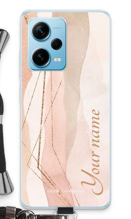 Gold Lines Namecase - Blush