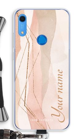 Gold Lines Namecase - Blush