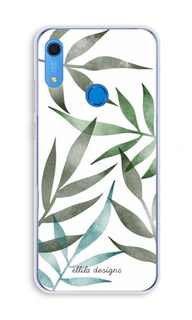 Tropical watercolor leaves