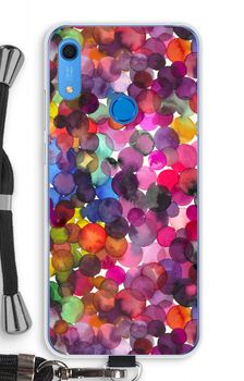 Overlappende waterverfstippen