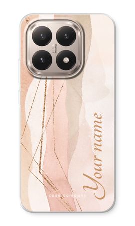 Gold Lines Namecase - Blush