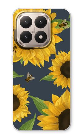 Sunflower and bees