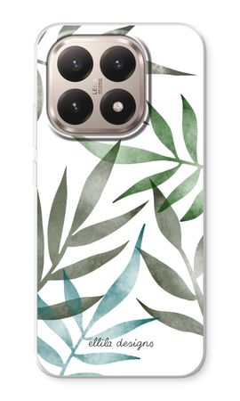 Tropical watercolor leaves