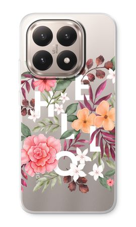 Hello in flowers
