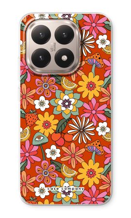 Retro Flowers - Red