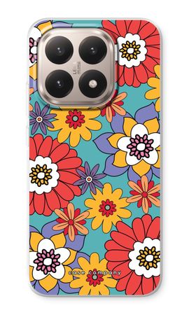 Retro Flowers - Blue