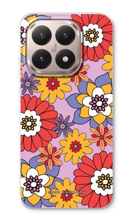 Retro Flowers - Purple