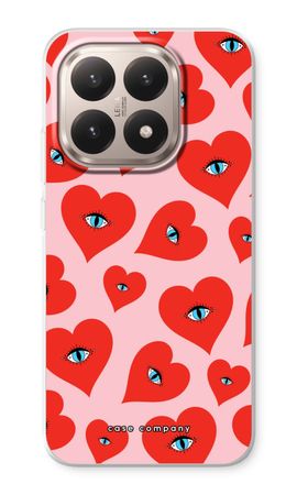 Red heart eyes