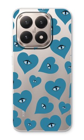 Blue heart eyes