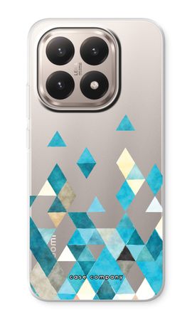 Coloured triangles blue