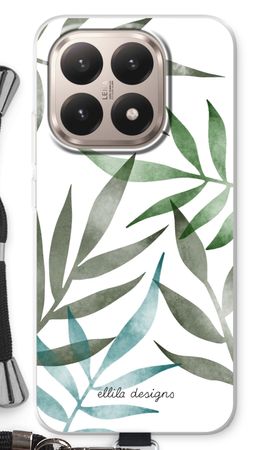 Tropical watercolor leaves