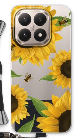 Sunflower and bees
