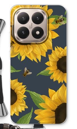 Sunflower and bees