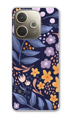 Flowers with blue leaves