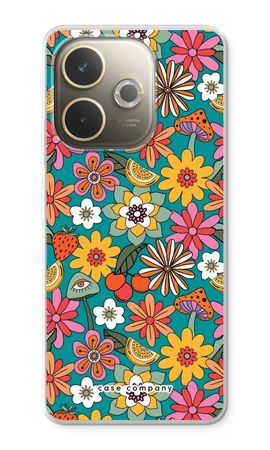 Retro Flowers N°2 - Blue