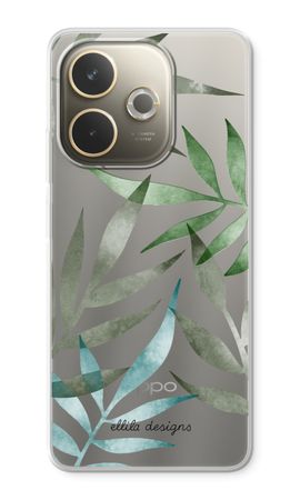 Tropical watercolor leaves