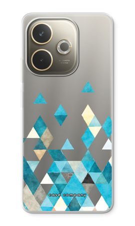 Coloured triangles blue