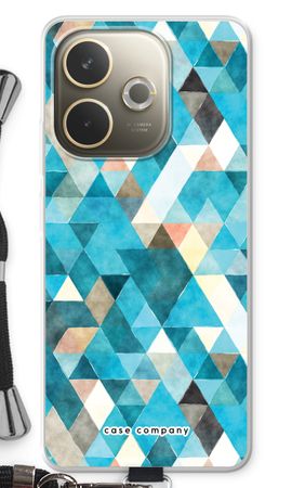 Coloured triangles blue