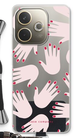 Hands pink
